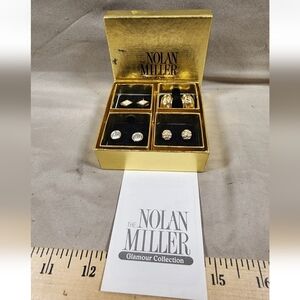 Vintage Nolan Miller Glamour Collection Earring Set 4 Pairs New In Box #2